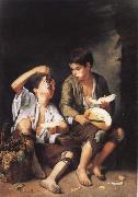 Bartolome Esteban Murillo, Grapes and melon eater